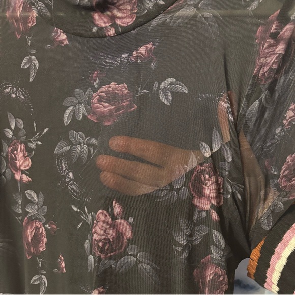 Midnight Hour Whimsigoth flowing dress !! Death-moth & roses - Picture 3 of 7